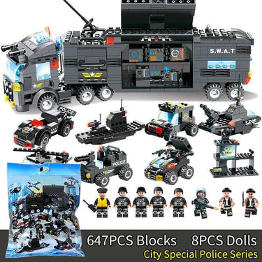 PowerForce | Diversión de construcción para niños aventureros - Bloques Serie Policía SWAT